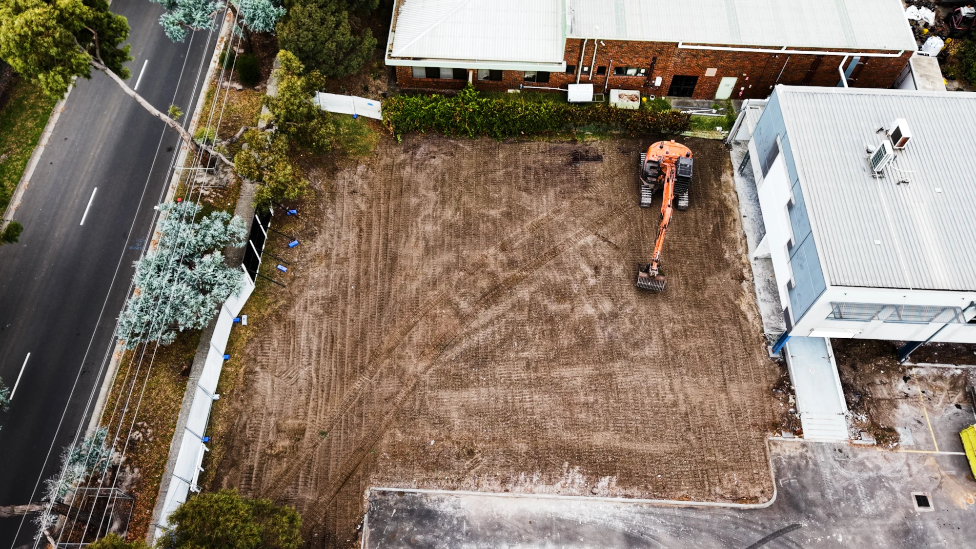 Cleared and levelled residential block ready for a builder to begin construction