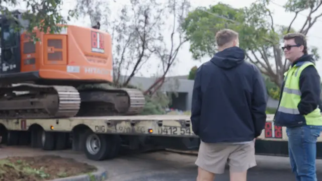 Brick veneer house demolition in Moorabbin: during demolition (photo 3)